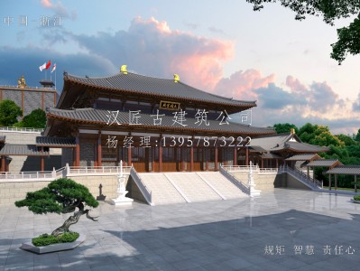 吴江寺庙建筑大殿施工方案设计图