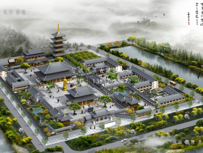 吴江寺庙建筑总体规划方案